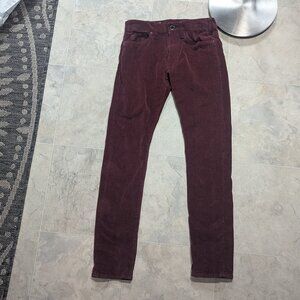 Hurley slim red corduroy